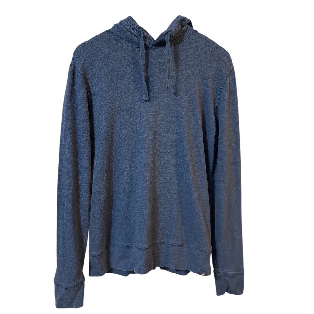 Faherty Men Organic Cotton Pullover Hoodie Blue Size Medium‎